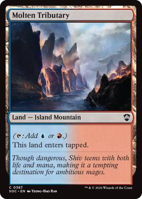 Molten Tributary card from Commander: Secrets of Strixhaven
