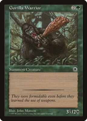 Gorilla Warrior card from Portal