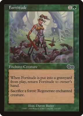 Fortitude card from Urza's Saga