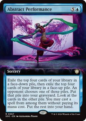 Abstract Performance (Extended Art) card from Commander: Secrets of Strixhaven