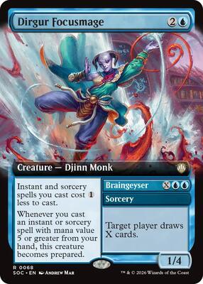 Dirgur Focusmage (Extended Art) card from Commander: Secrets of Strixhaven