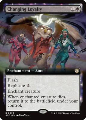 Changing Loyalty (Extended Art) card from Commander: Secrets of Strixhaven