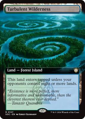 Turbulent Wilderness (Extended Art) card from Commander: Secrets of Strixhaven