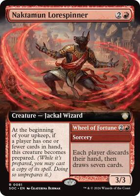 Naktamun Lorespinner (Extended Art) card from Commander: Secrets of Strixhaven