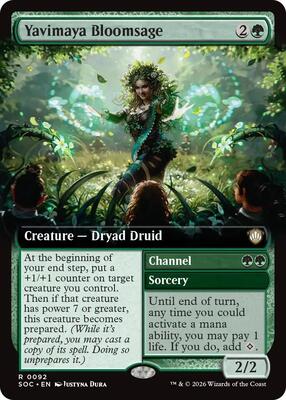 Yavimaya Bloomsage (Extended Art) card from Commander: Secrets of Strixhaven
