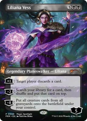 Liliana Vess (Borderless) card from Unique and Miscellaneous Promos