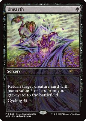 Unearth card from Game Day & Store Championship Promos