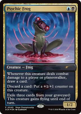 Psychic Frog card from Game Day & Store Championship Promos