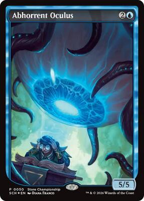Abhorrent Oculus card from Game Day & Store Championship Promos