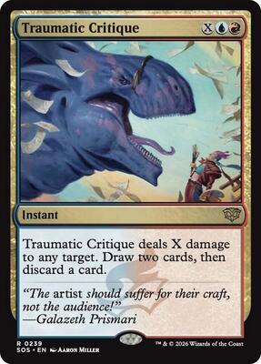 Traumatic Critique card from Secrets of Strixhaven