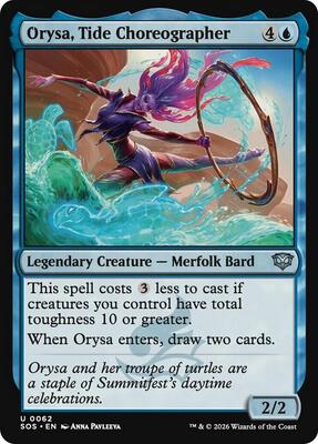 Orysa, Tide Choreographer card from Secrets of Strixhaven