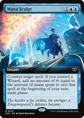 Mana Sculpt (Extended Art) card from Secrets of Strixhaven