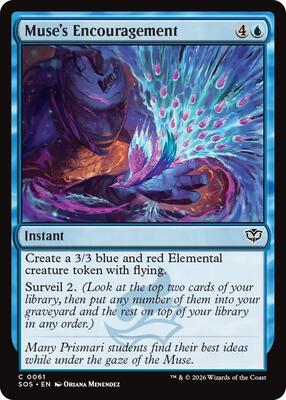 Muse's Encouragement card from Secrets of Strixhaven
