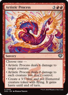 Artistic Process card from Secrets of Strixhaven