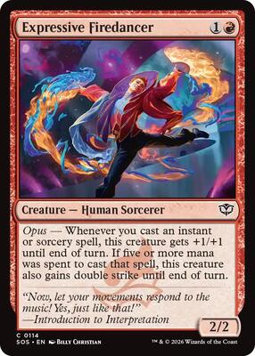 Expressive Firedancer card from Secrets of Strixhaven