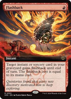 Flashback (Extended Art) card from Secrets of Strixhaven