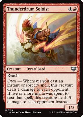 Thunderdrum Soloist card from Secrets of Strixhaven