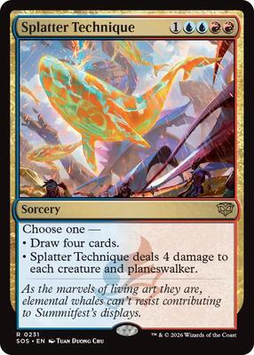 Splatter Technique card from Secrets of Strixhaven