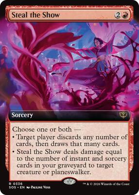Steal the Show (Extended Art) card from Secrets of Strixhaven
