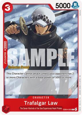 Trafalgar Law card from Adventure on Kami's Island Release Event Cards