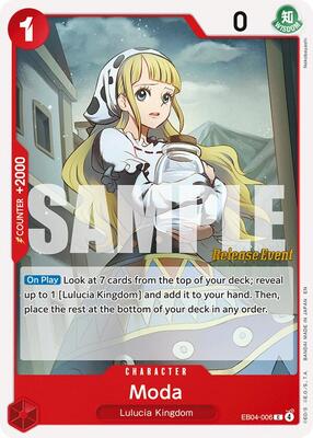 Moda card from Adventure on Kami's Island Release Event Cards
