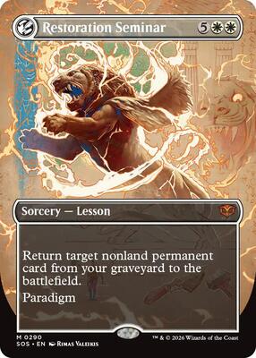Restoration Seminar (Borderless) card from Secrets of Strixhaven