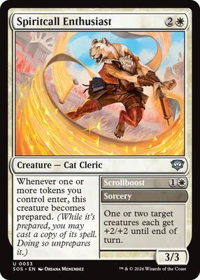 Spiritcall Enthusiast card from Secrets of Strixhaven