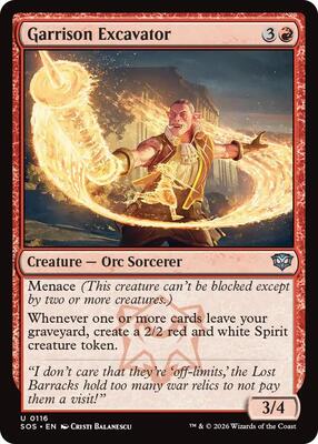 Garrison Excavator card from Secrets of Strixhaven