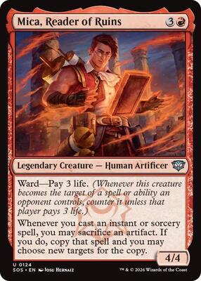 Mica, Reader of Ruins card from Secrets of Strixhaven