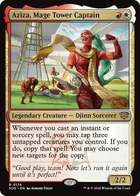 Aziza, Mage Tower Captain card from Secrets of Strixhaven