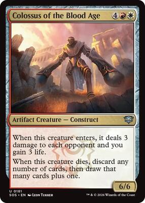 Colossus of the Blood Age card from Secrets of Strixhaven