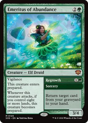 Emeritus of Abundance card from Secrets of Strixhaven