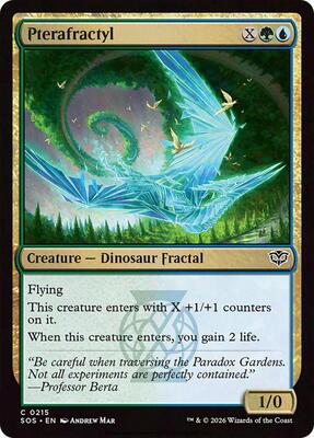 Pterafractyl card from Secrets of Strixhaven