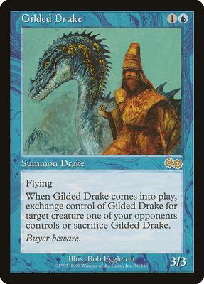 Gilded Drake card from Urza's Saga
