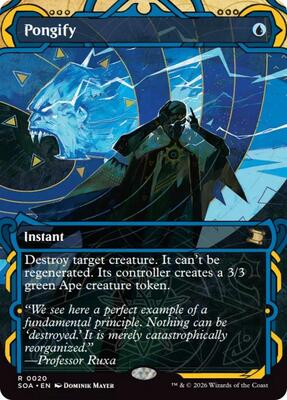 Pongify card from Secrets of Strixhaven: Mystical Archive