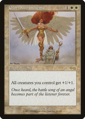 Glorious Anthem card from Urza's Saga