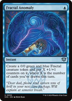 Fractal Anomaly card from Secrets of Strixhaven
