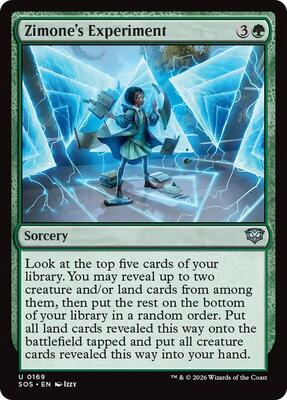 Zimone's Experiment card from Secrets of Strixhaven
