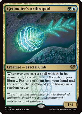 Geometer's Arthropod card from Secrets of Strixhaven