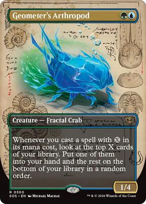 Geometer's Arthropod (Borderless) card from Secrets of Strixhaven