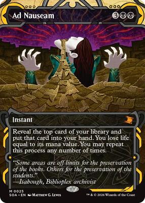 Ad Nauseam card from Secrets of Strixhaven: Mystical Archive
