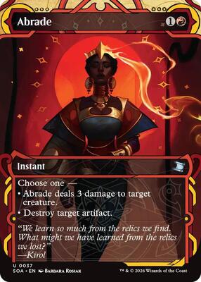 Abrade card from Secrets of Strixhaven: Mystical Archive