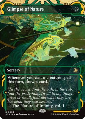 Glimpse of Nature card from Secrets of Strixhaven: Mystical Archive