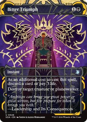Bitter Triumph card from Secrets of Strixhaven: Mystical Archive