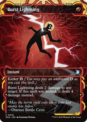Burst Lightning card from Secrets of Strixhaven: Mystical Archive