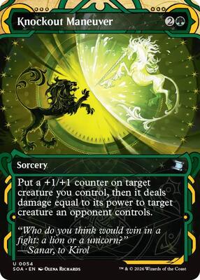 Knockout Maneuver card from Secrets of Strixhaven: Mystical Archive