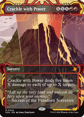 Crackle with Power card from Secrets of Strixhaven: Mystical Archive