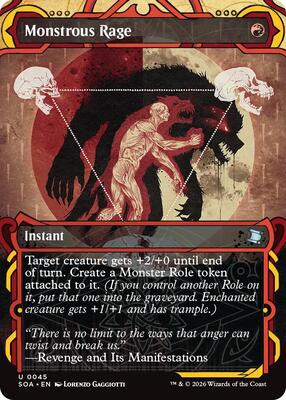 Monstrous Rage card from Secrets of Strixhaven: Mystical Archive