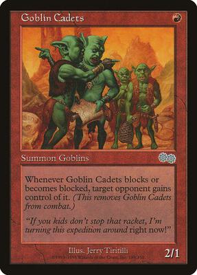 Goblin Cadets card from Urza's Saga