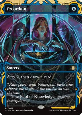 Preordain card from Secrets of Strixhaven: Mystical Archive